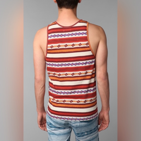 🆕 UO Men's Green Koto Jacquard Tank Top Size S - Picture 8 of 8